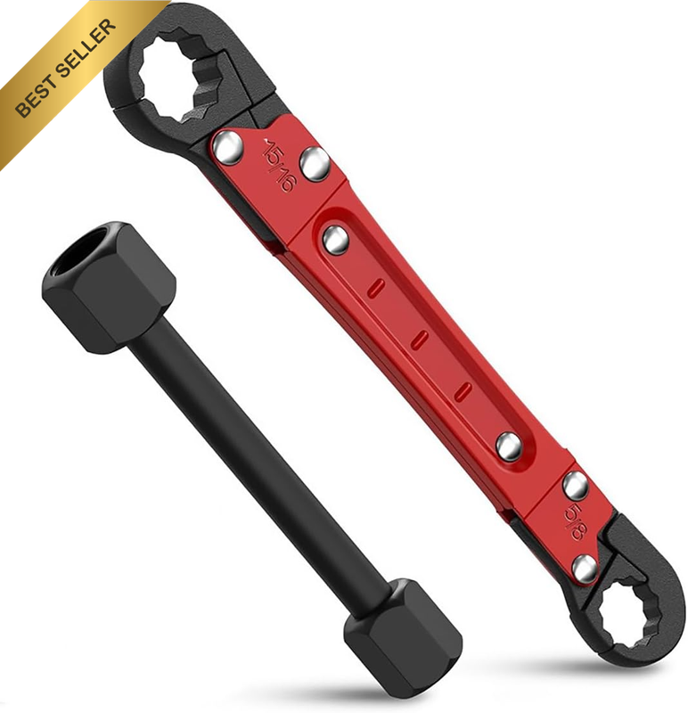 Plumbing Angle Stop Wrench Kit 9In Double Ended Water Pipe Repair Faucet Wrench
