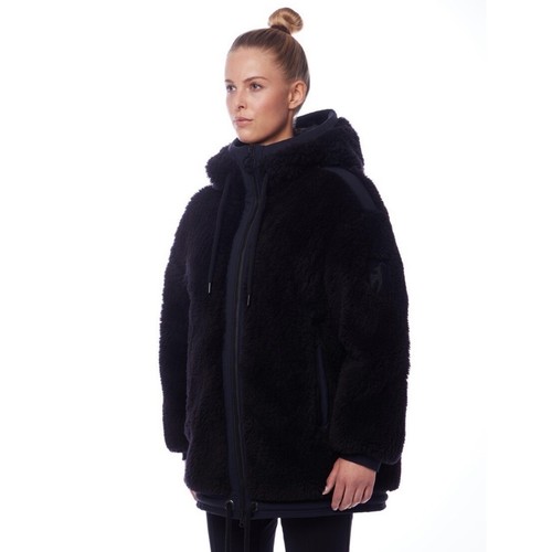 Pre-owned Toni Sailer Fluffy Ellison Black Women's Winter Jacket - Medium Size 38 -