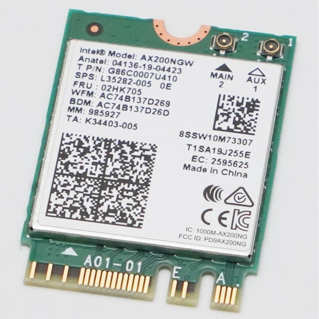 Intel wi fi 6 ax200ngw. Ax200ngw.