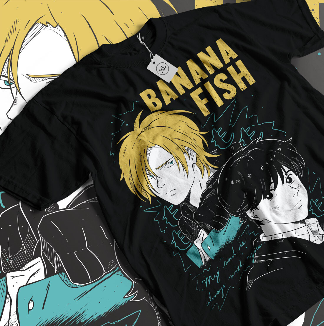 BANANA FISH ライトブルーロングシャツ ASH LYNX TVアニメ「BANANA FISH」ライトブルーロングシャツ ASH LYNX