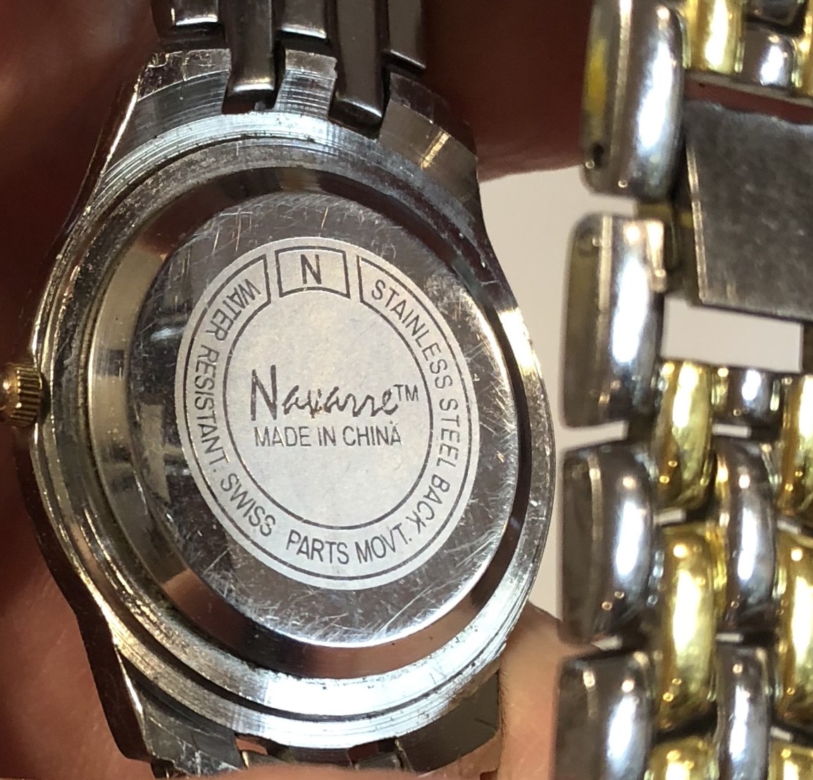 Men's Nice ST & GT Navarre Quartz  Watch for Parts or Repair