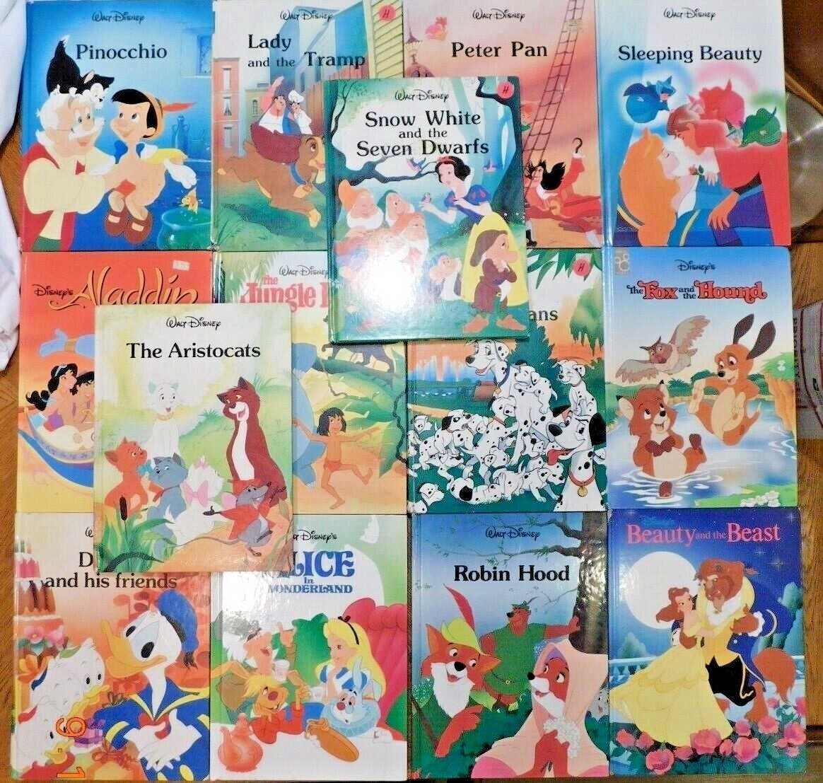 WALT DISNEY CLASSIC LOT 14 BOOK SNOW WHITE PETER PAN BEAUTY