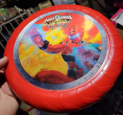 9'' 3D Power Rangers Jungle Fury Flying Disc Frisbee NEW 