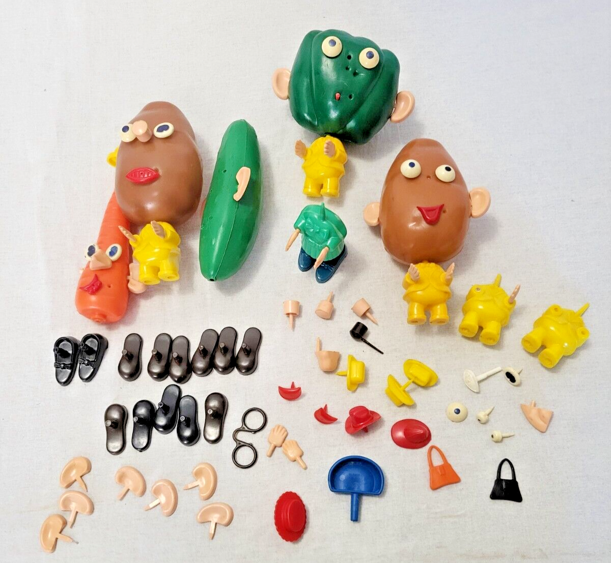 Vintage Mr Potato Head Pete Pepper Lot 1960's Hasbro Toy Action Figure