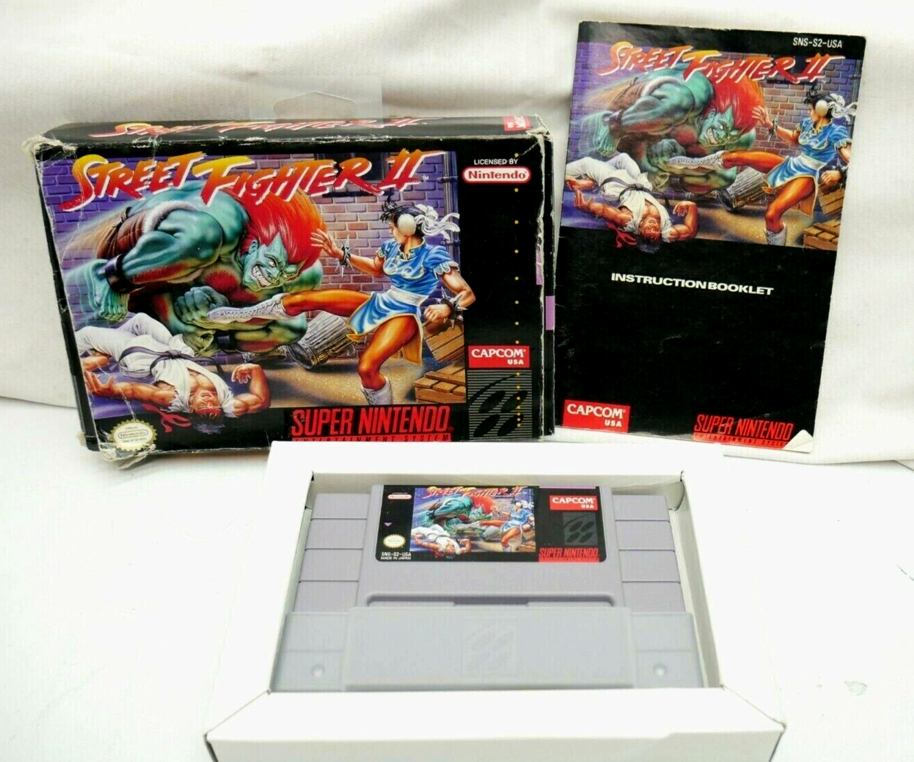 Super Nintendo SNES - Street Fighter II 2 with box + Manual