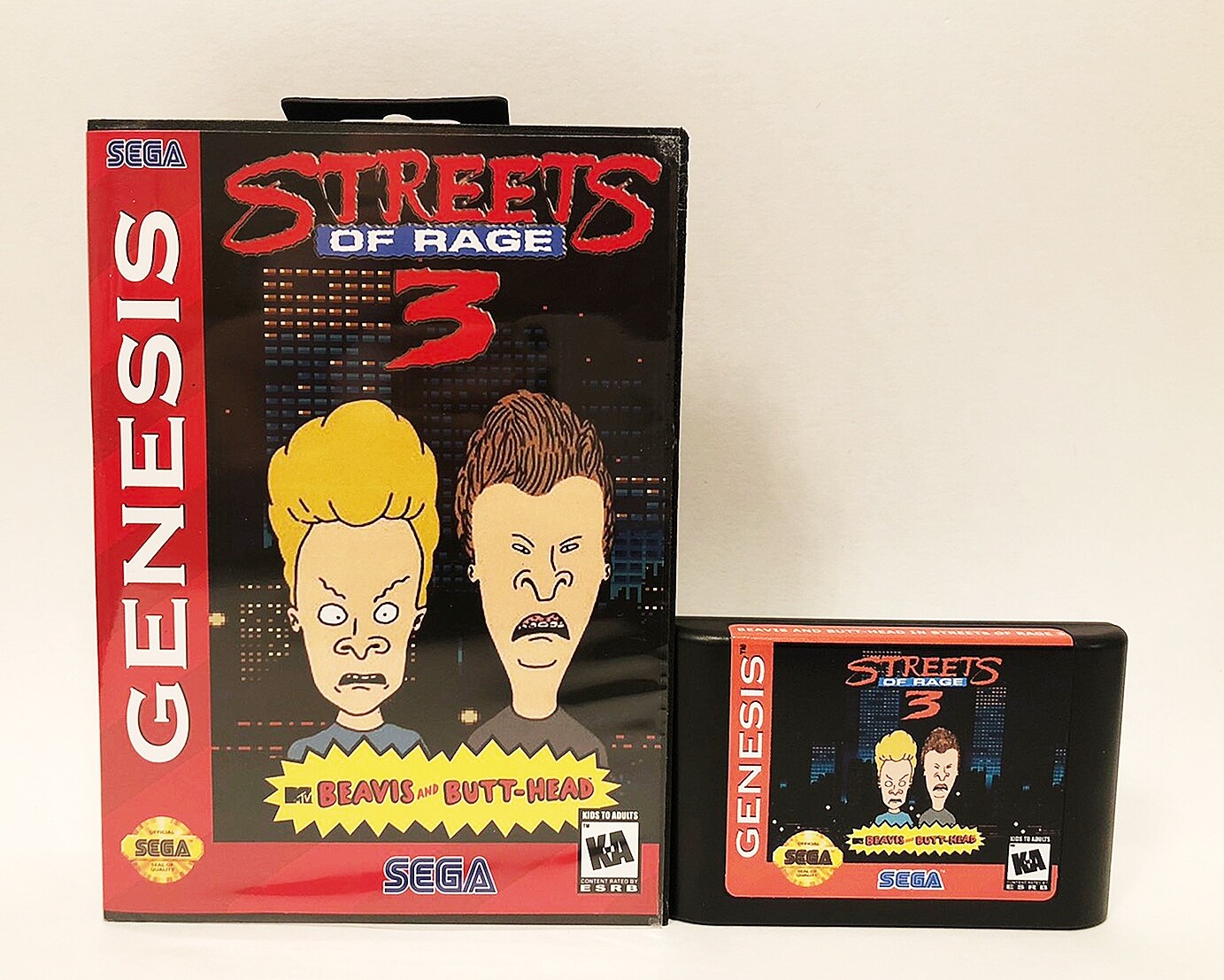 Beavis and Butt-Head in Streets of Rage 3 for Sega Genesis