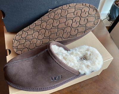 New in Box UGG Scuff Slipper Men Size 9 Espresso Brown