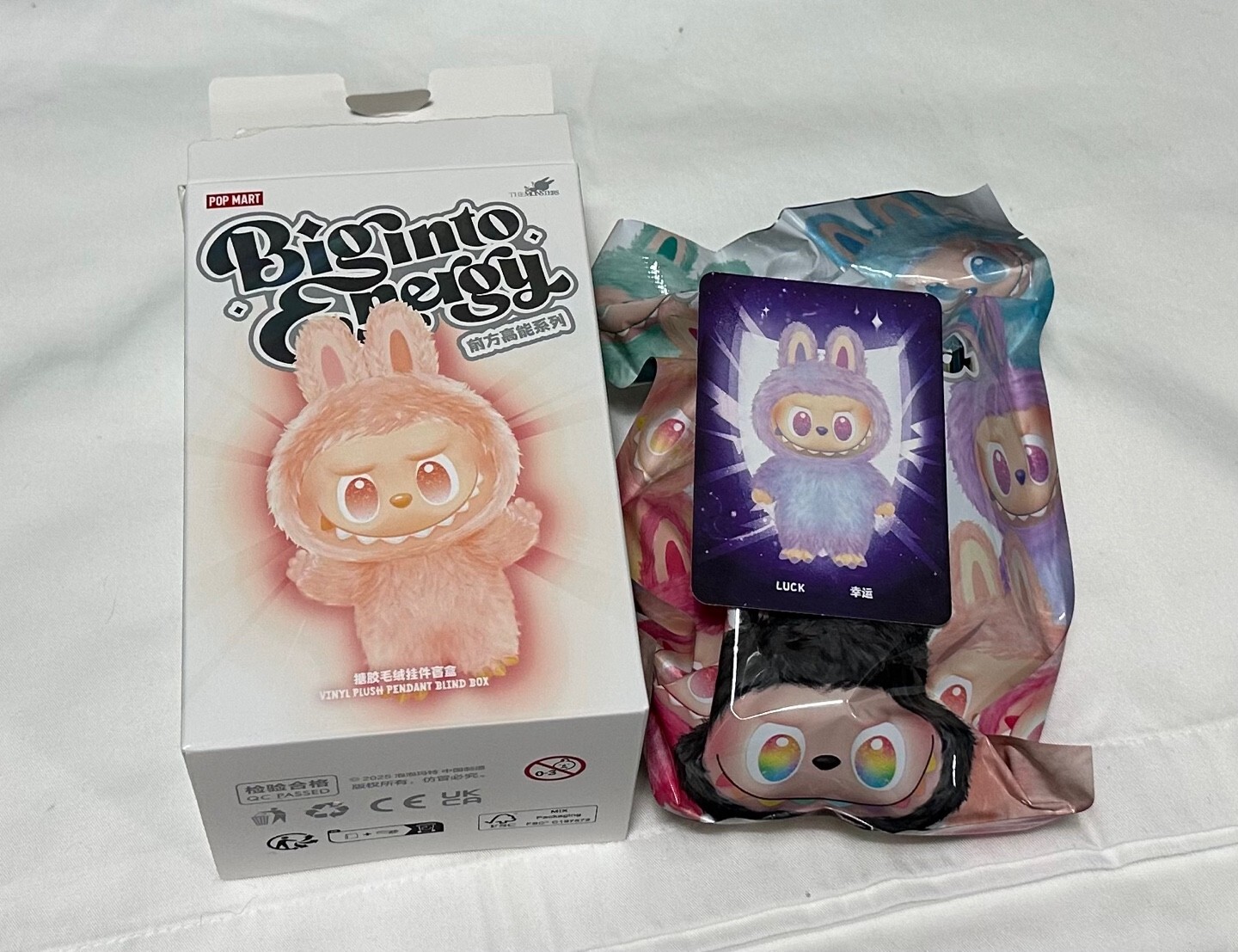 POPMART LABUBU MONSTERS Big into Energy Series - LUCK | eBay
