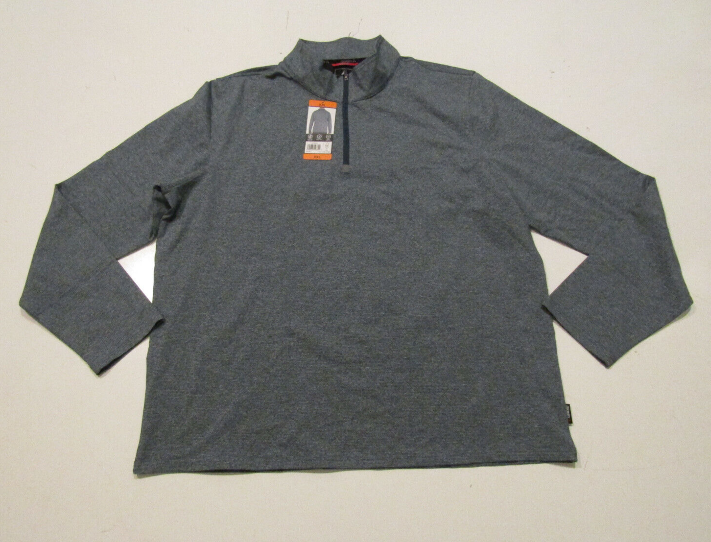 Gerry Blue Long Sleeve 1/4 Zip Pullover Moisture Wicking Sz XXL XX