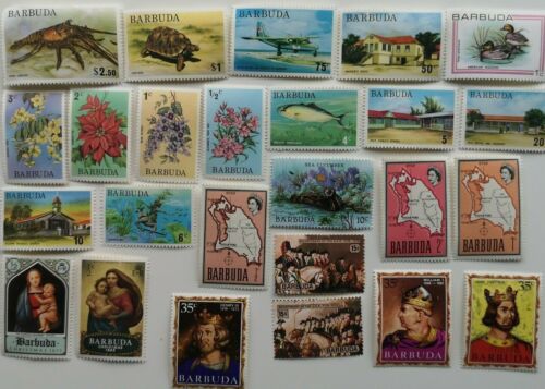 Barbuda Stamps Collection - 25 to 500 Different Stamps 