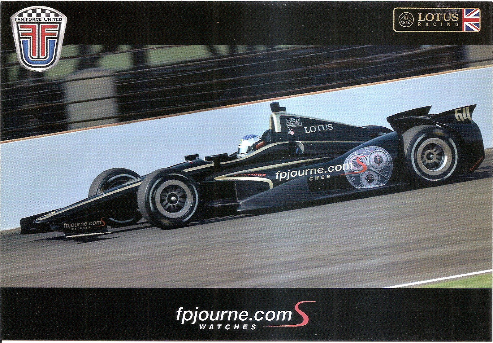 2012 JEAN ALESI INDIANAPOLIS 500 PHOTO CARD INDY CAR LOTUS RACING FORMULA 1 F1