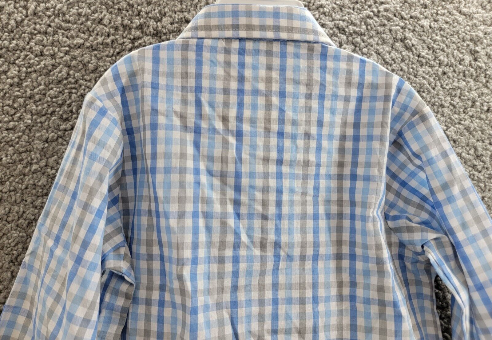 Nautica Plaid Button Up Shirt w/ Polka Dot Neck Tie Boys 4T/4 Multicolor L/S - Picture 15 of 18