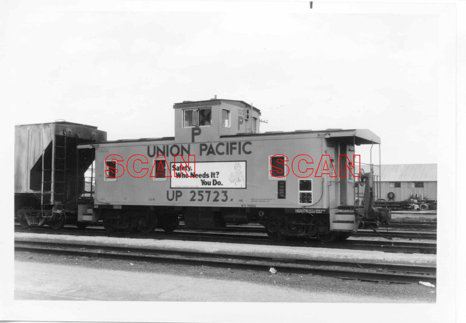 鉄道模型 UNION PACIFIC CA-1 WOOD CABOOSE 2592 HO Brass Model - PFM UP Union Pacific CA-1 Wood Caboose Side
