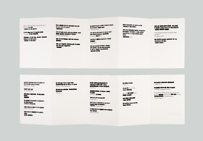 Emilio ISGRO' - "Detti memorabili da Gesù a Isgrò" - Litografia, 28,5 x 98 cm 