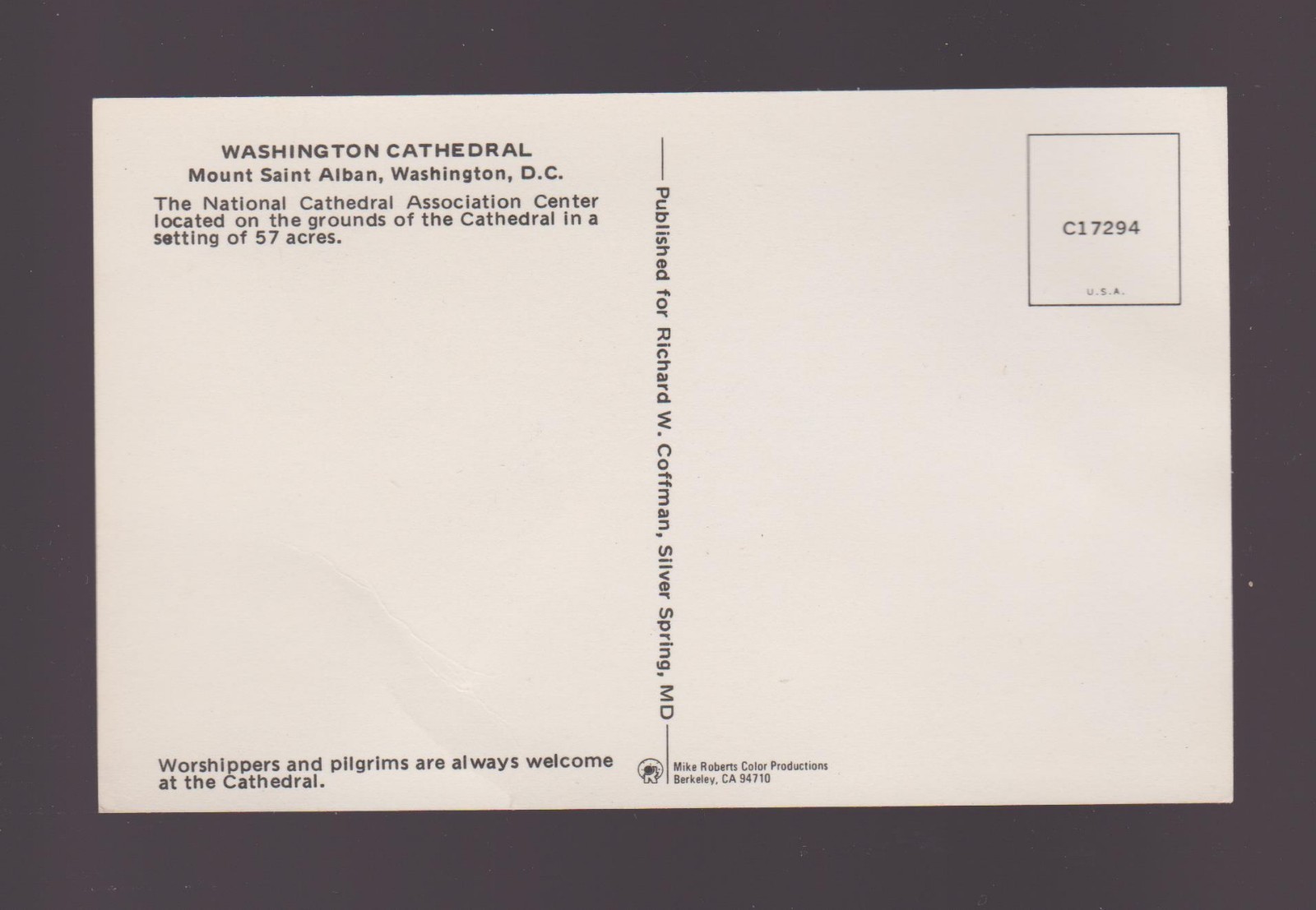 Washington Cathedral - Mount Saint Alban - Washington, D.C. - Unposted