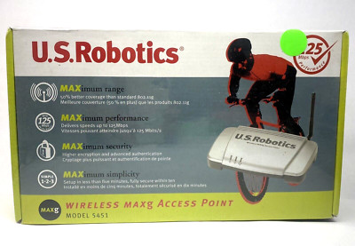 US Robotics Wireless Maxg Access Point Model 5451 - WiFi Old Stock NIP