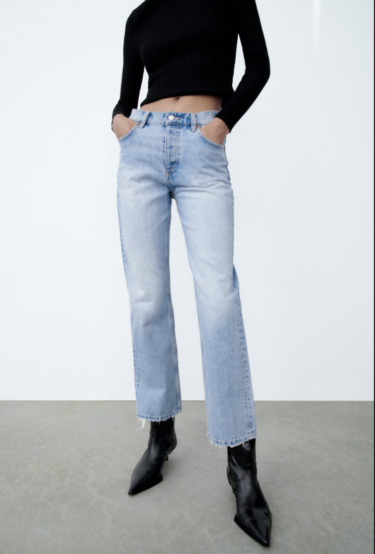 【試着のみ】New York High-Waisted Jeans 26 9月中旬発送】New York High-Waisted Jeans