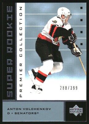 2002-03 UD Premier Collection #61 Anton Volchenkov Rookie Card /399 . rookie card picture