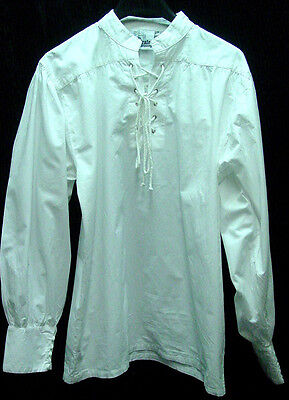 Renaissance pirate Ren Faire old west shirt cotton broadcloth unisex S/M-2X