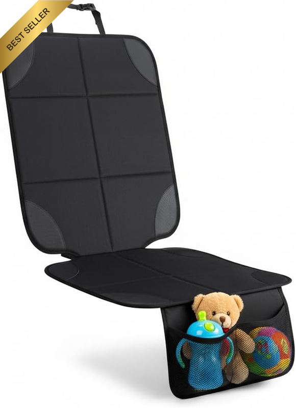 Car Seat Protector with Thick Padding & Anti-Slip Backing, Waterproof Seat Cover