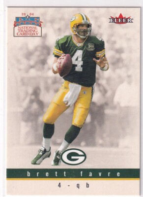 2004 Fleer National Trading Card Day Brett Favre Green Bay Packers #5