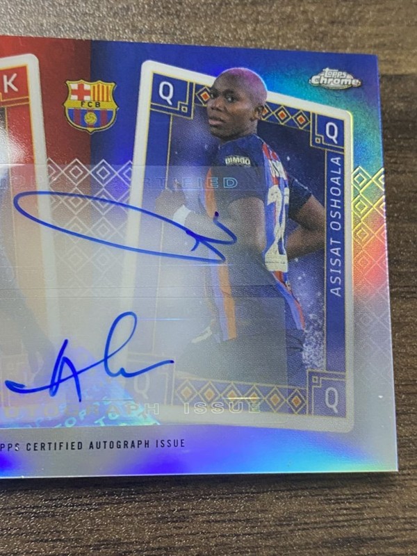 2023-24 Topps Chrome Ousmane Dembele Asisat Oshala auto | eBay