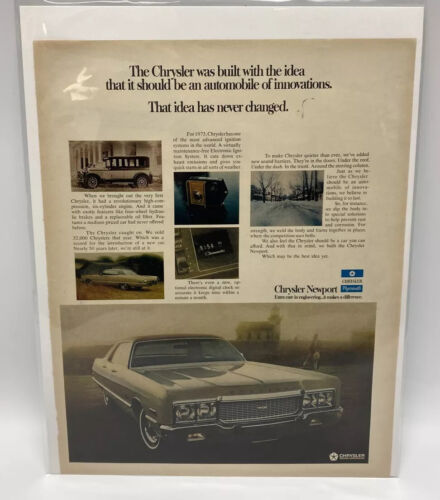 Vintage 1973 Chrysler Newport Print Ad 
