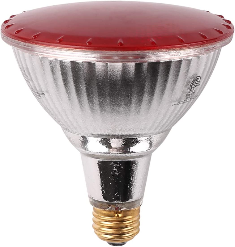 Red LED Par38 Flood Light Bulbs, True Color Full Glass Outdoor Waterproof LED Li