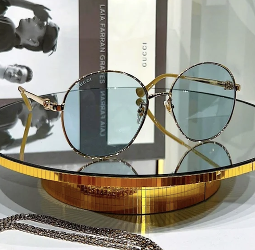 GUCCI GUCCI GG1090SA-004-59 GOLD SUNGLASSES