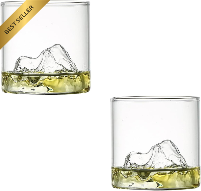 Japanese Mountain Style Glasses for Whiskey Glasses Old Fashioned Liquor Vodka B