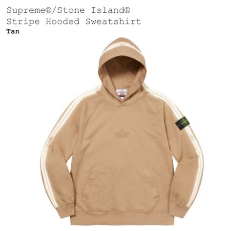 New Supreme® x Stone Island® Stripe Hooded Sweatshirt Hoodie New Supreme® x Stone Island® Stripe Hooded Sweatshirt Hoodie