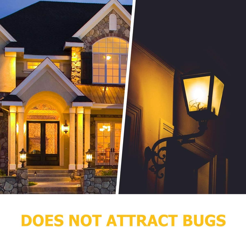 PAR38 Yellow Dusk to Dawn LED Bug Light Bulb LED Outdoor Flood Light Bulbs with