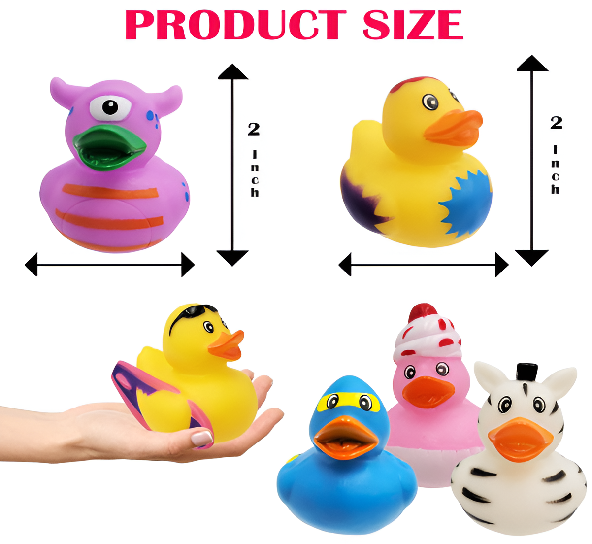 Rubber Ducks in Bulk,Assortment Duckies for Jeep Ducking Floater Duck Bath Toys