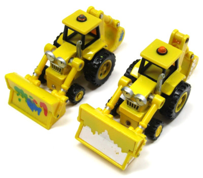 2x Bob The Builder Scoop Digger Diecast Magnetic Vehicle Lot Learning Curve