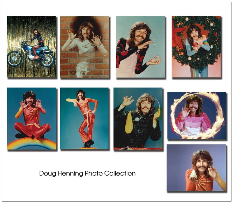 DOUG HENNING 1970s PHOTO COLLECTION / Archival Magician Photo Reprints