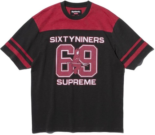 SUPREME®/HYSTERIC GLAMOUR 69 FOOTBALL TOP JERSEY in Black