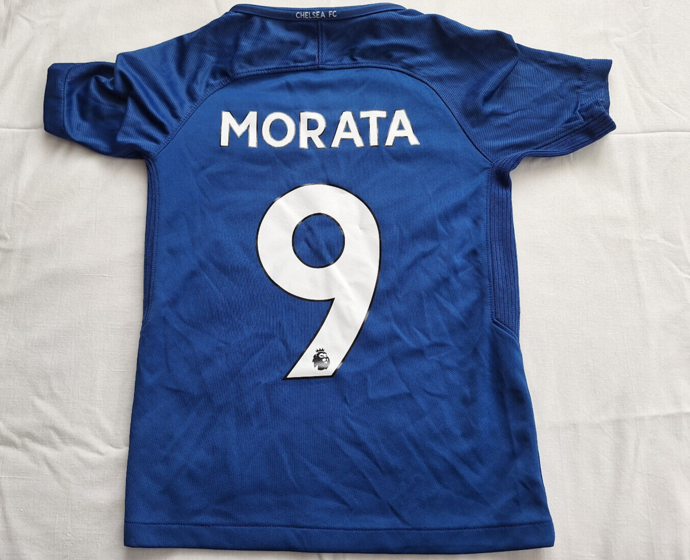 Chelsea FC 2017 Home Jersey #9 Morata Nike Blue Shirt Size