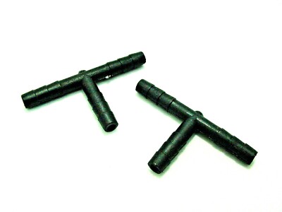 2x Fits Honda 4mm 5/32'' Vacuum Splitter T Connectors Windshield Washer Tee