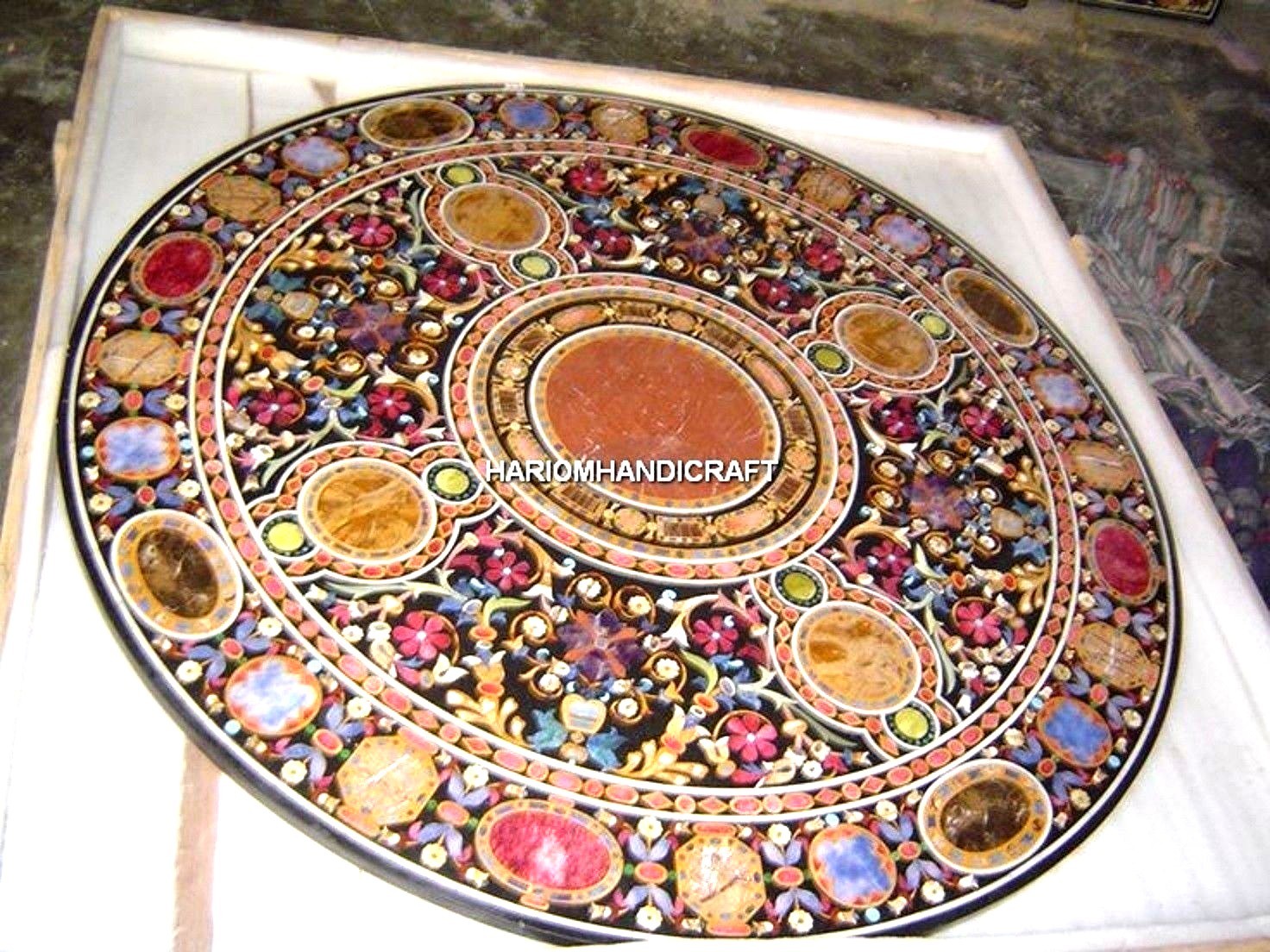 Marble Marvelous Floral Semi Precious Inlay Art Rare