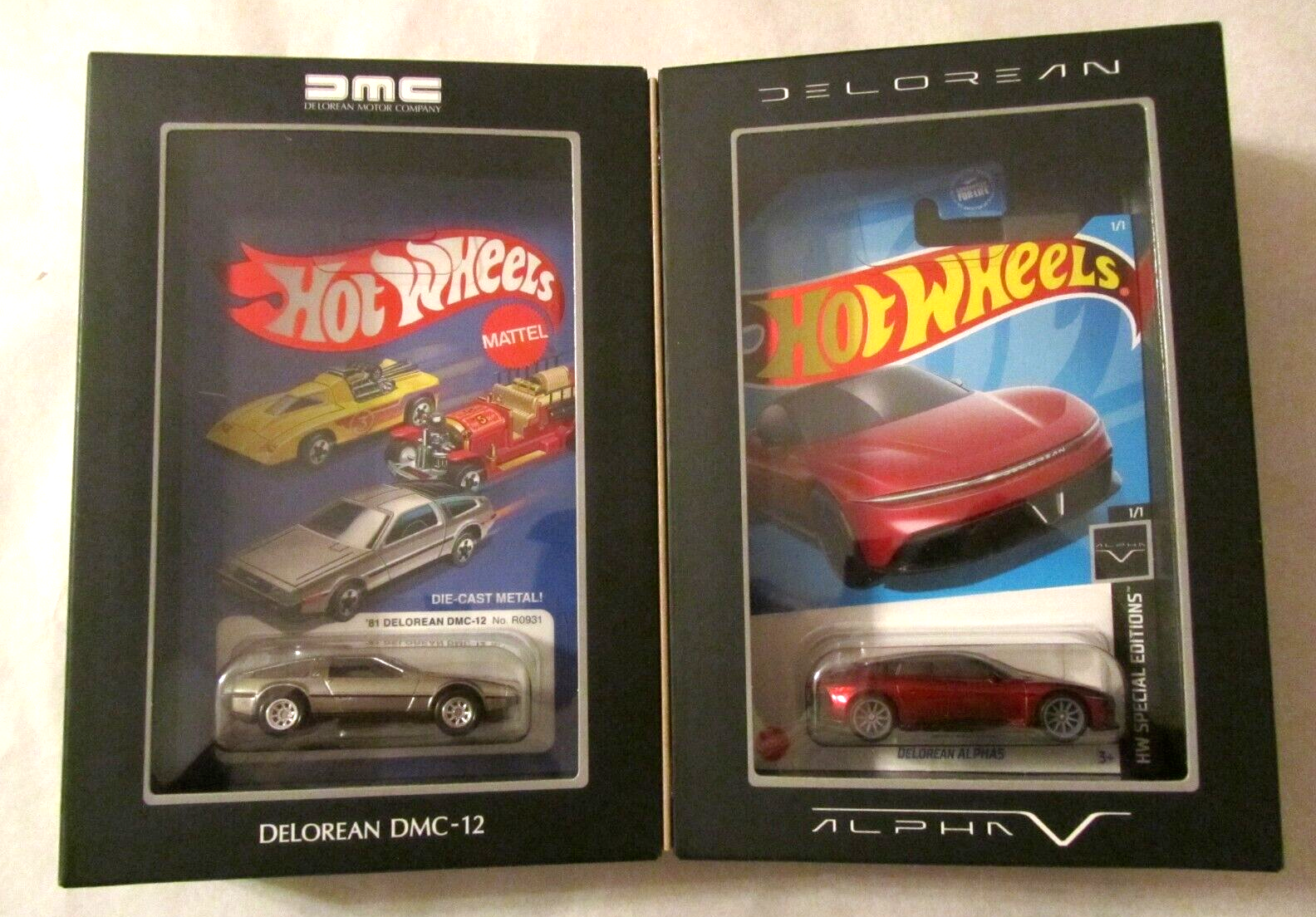 Hot Wheels RLC Mattel Creation DeLOREAN DMC-12 & ALPHA 5