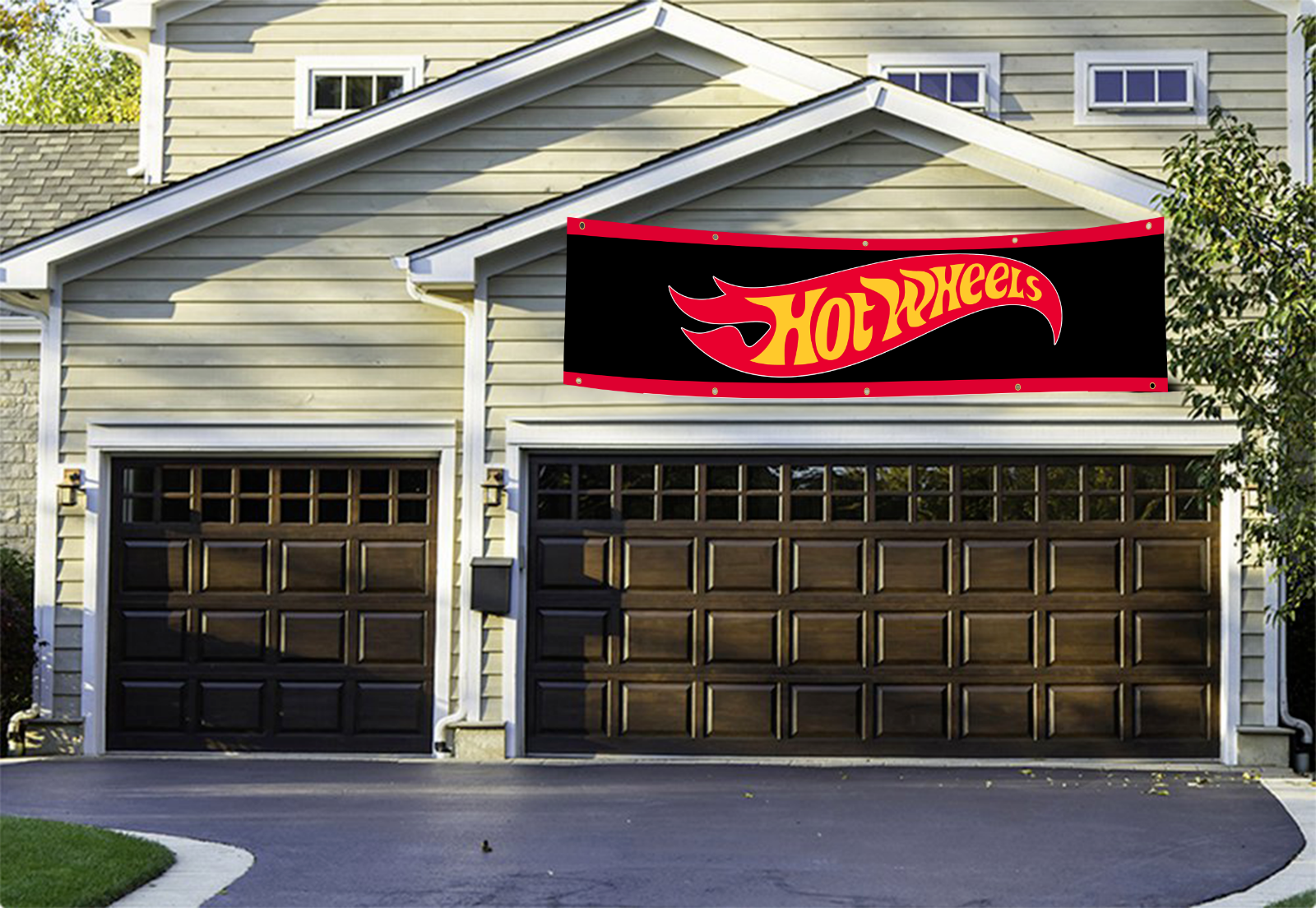 Hot Wheels Logo Banner 2X8 Ft Kids Playroom Matchbox Garage Wall Decor 2023 NEW