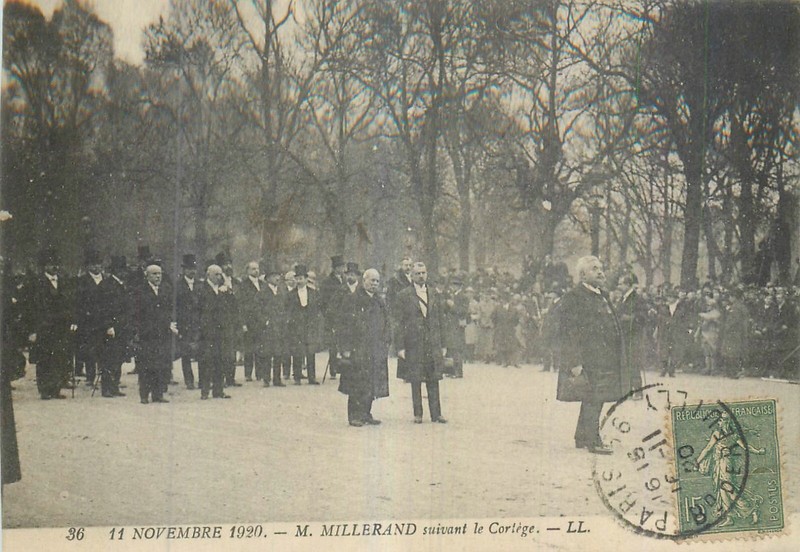 Cp 11 Novembre 1920 Millerand Suivant Le Cortege - 59221