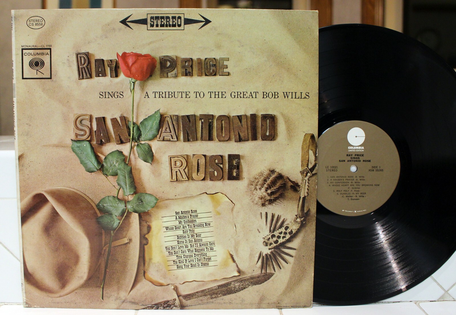 Rare Country LP - Ray Price - San Antonio Rose - Columbia