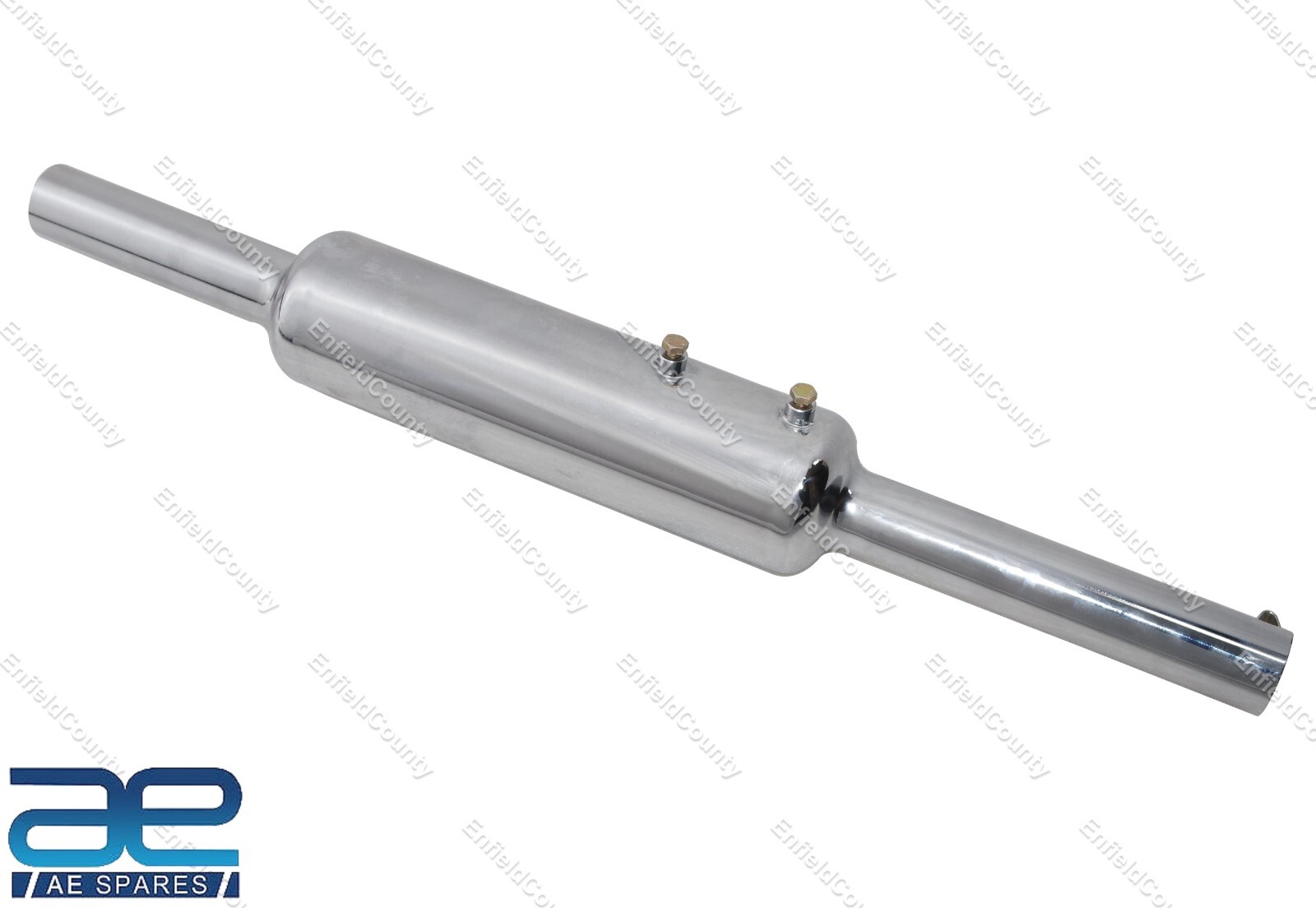 Fits Royal Enfield Classic 350 500cc Exhaust Silencer + Baffle Chrome Plated  