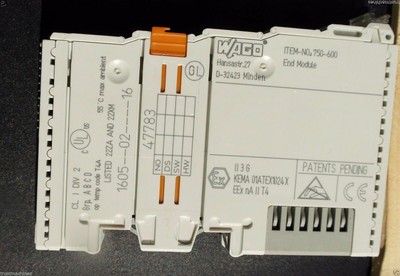 WAGO 750-600; WAGO 750600 ; WAGO 750 600; 750-600; END MODULE