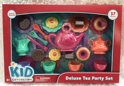 Kid Connection Deluxe Tea Party Lights & Sound Play Set  37 Pieces NEW 3+