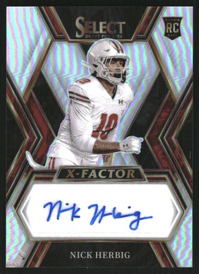 2023 Select Draft Picks X Factor Signatures Prizms #38 Nick Herbig Auto
