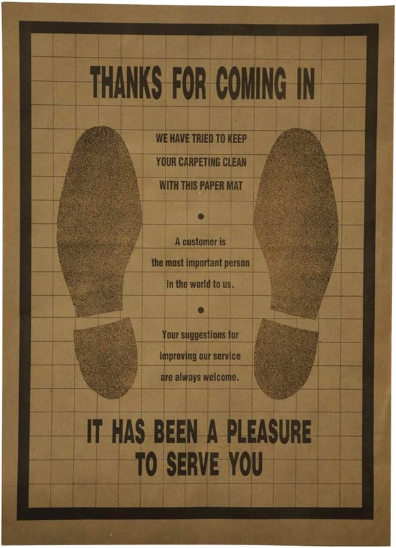 Industries Paper Disposable Automotive Floor Mat 1 Pack&Acirc; Durable Paper Mats