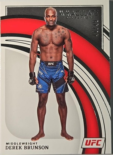 2022 Panini Immaculate Collection UFC - Derek Brunson #80