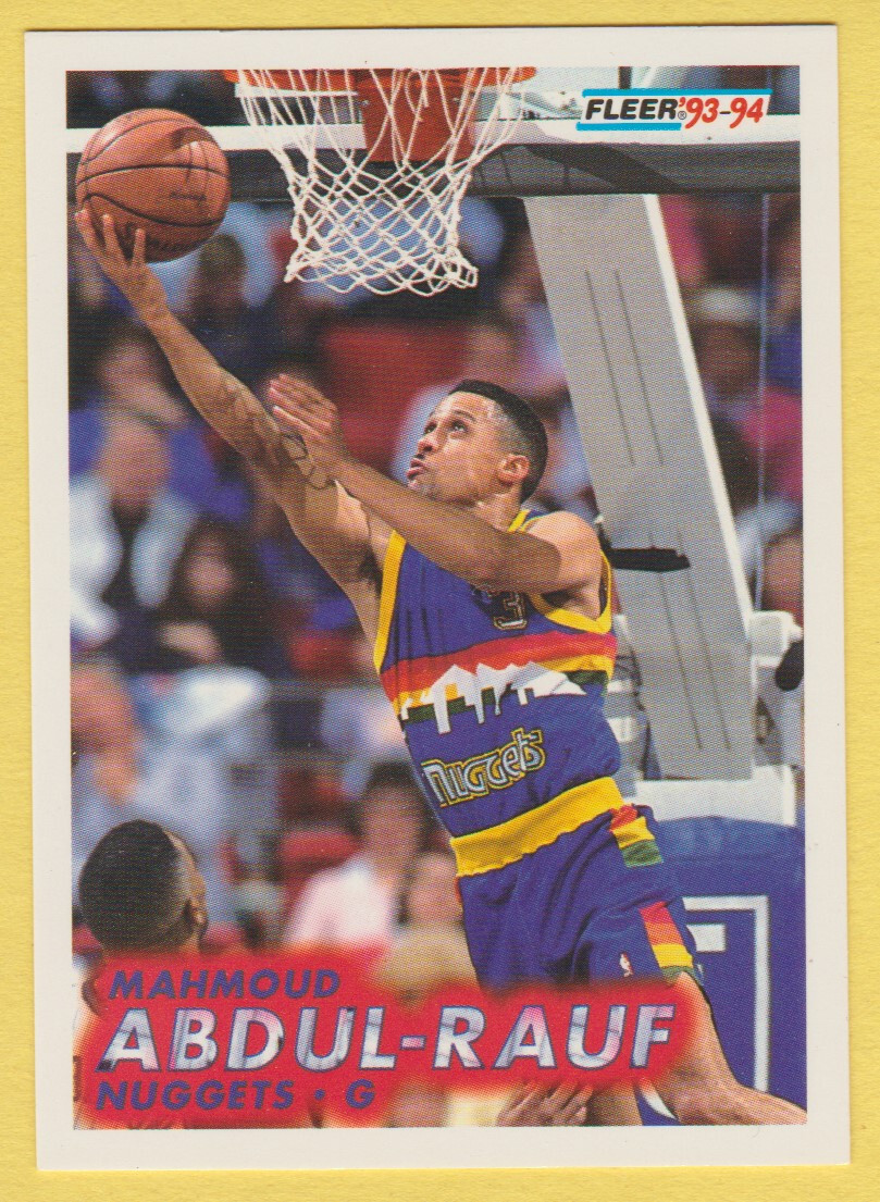 1993-94 Fleer - Mahmoud Abdul-Rauf #50 - Denver Nuggets - EX